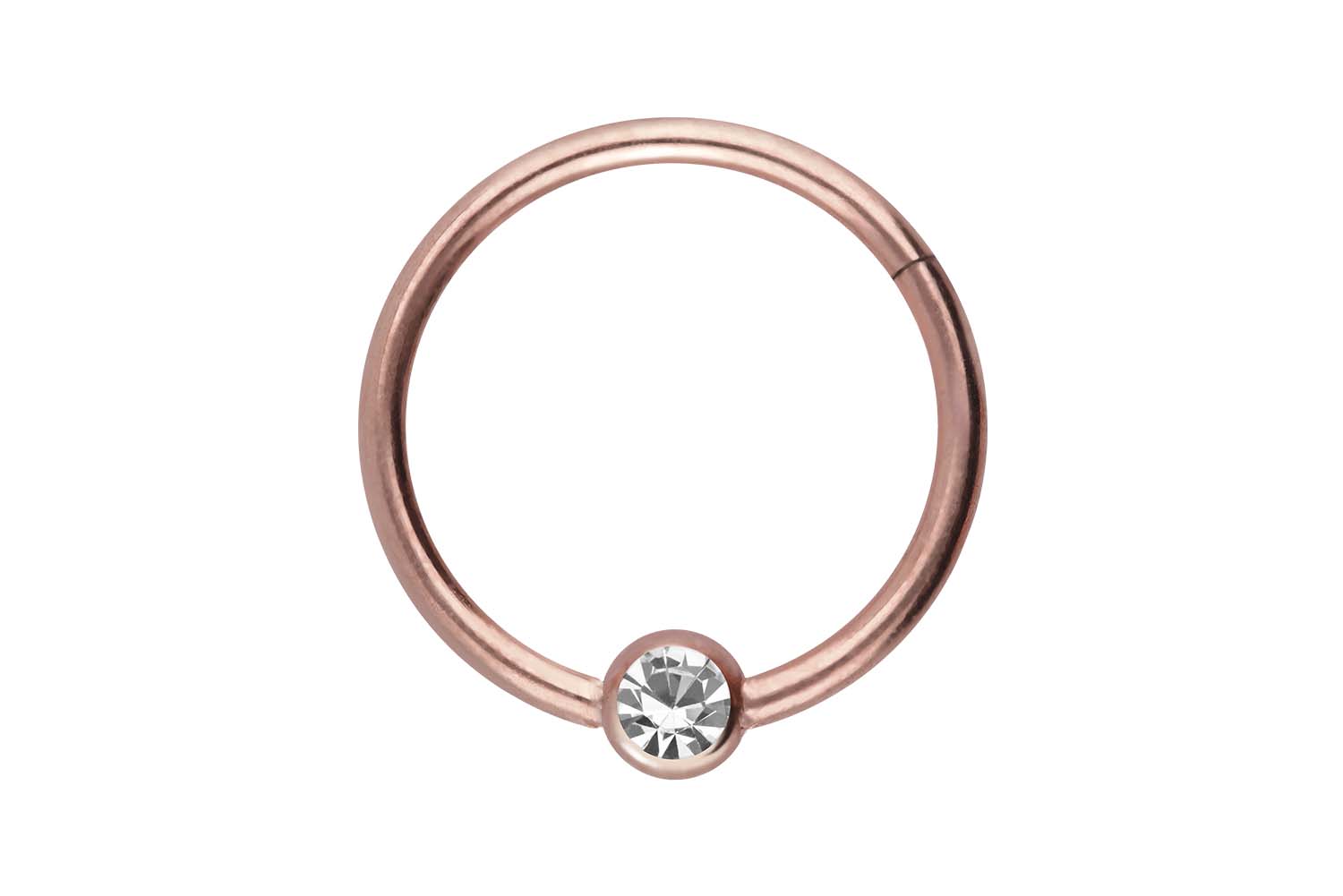 Chirurgenstahl Segmentring Clicker Piercing KRISTALL ++SALE++